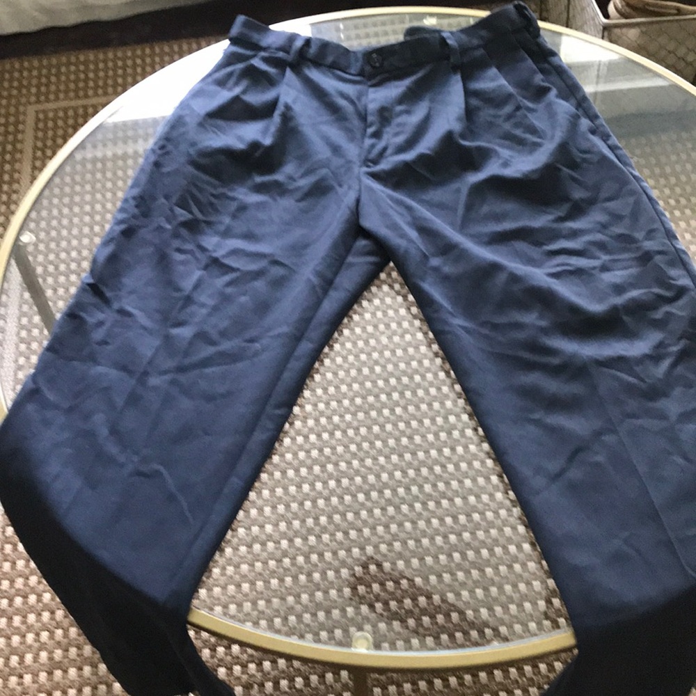 Haggar navy slacks